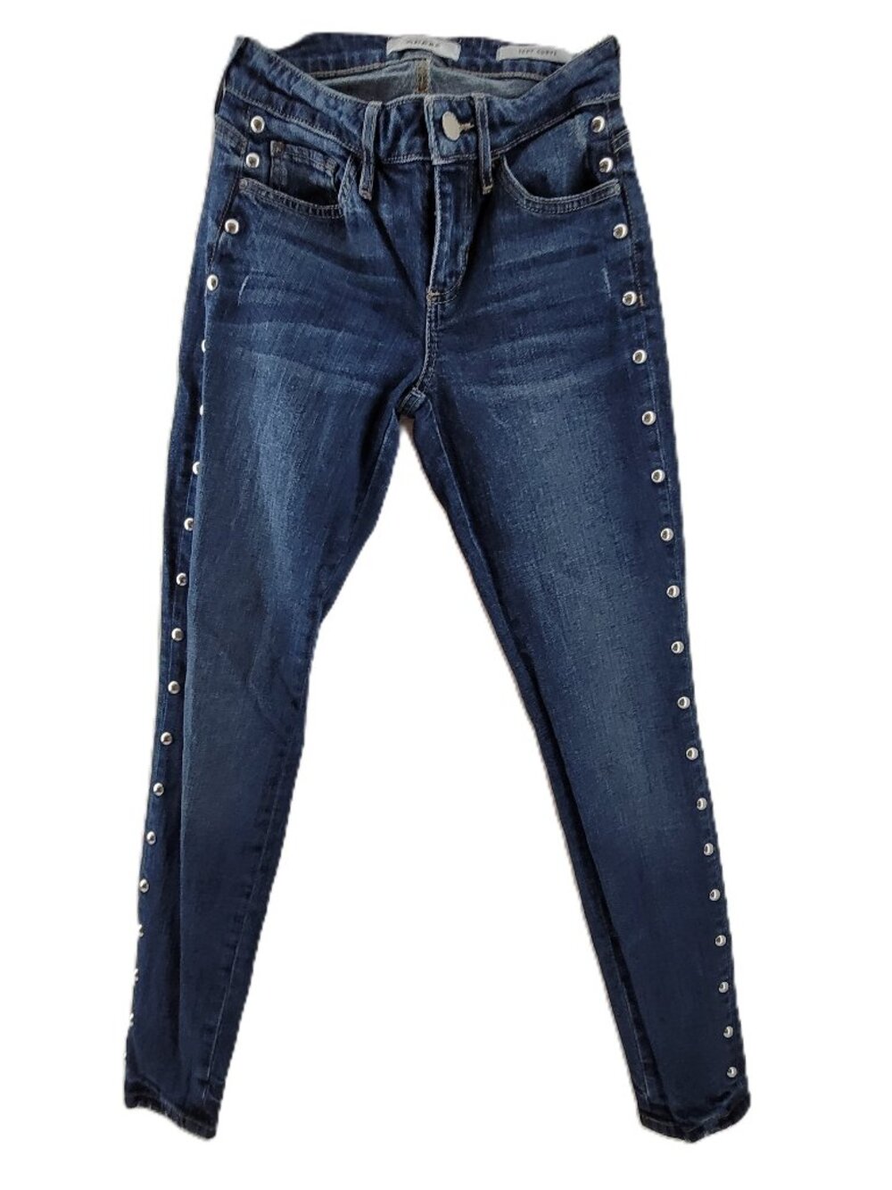 Guess Jeans Womens 24 Blue Denim Sexy Curve Skinny Stretch Studded Hardware Edgy